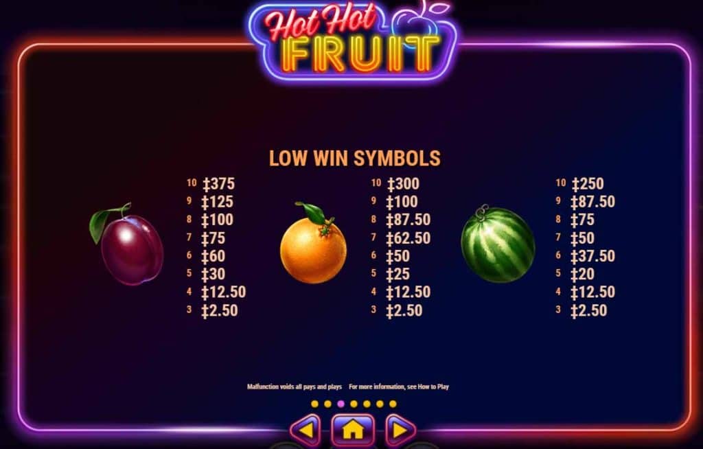 สัญลักษณ์ เกมสล็อต Hot Hot Fruit จากค่ายเกม Habanero ค่ายเกมที่ทันสมัย